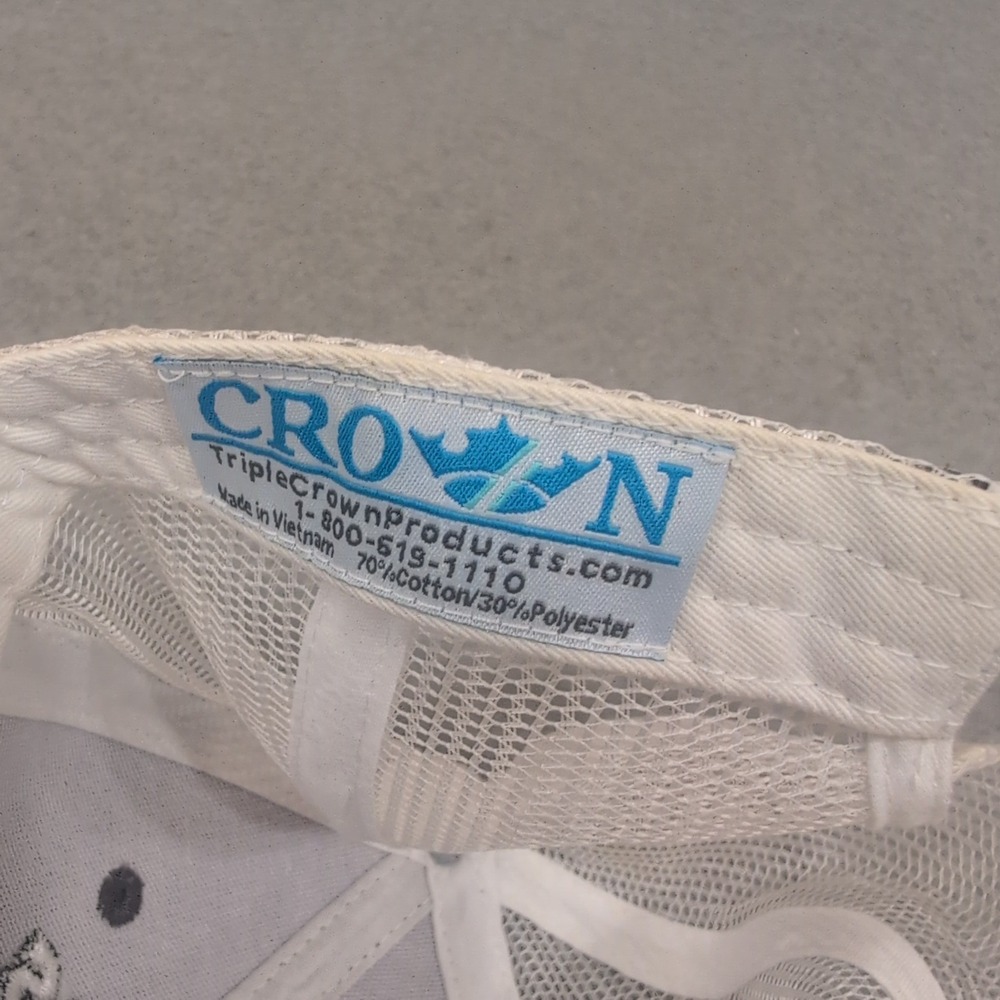 Crown Browns Concrete Cement Trucker Hat Gray White Mesh Adjustable Cap NA308 - Picture 5 of 5